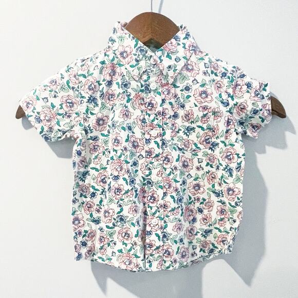 Crewcuts by J. Crew NEW Floral Button Down Shirt Size 2T - Picture 8 of 8